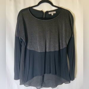 Jennifer Lopez Black Long Sleeve Top